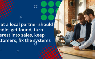 What a local partner should handle: get found, turn interest into sales, keep customers, fix the systems